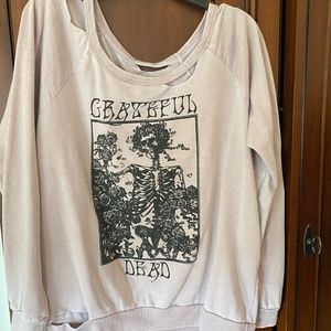 Chaser Grateful Dead Distressed Sweatshirt